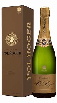 Image result for Pol Roger Champagne Rich Demi Sec