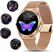 Image result for Round Smart Watch with Diamonds for Women