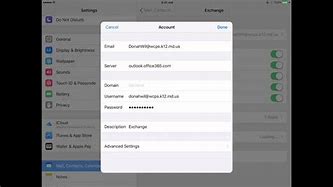 Image result for How to Change Password On iPad Email Account