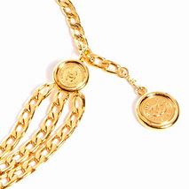 Image result for Chanel Chain Belt Gold