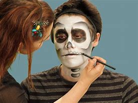 Image result for Skeleton Halloween Makeup