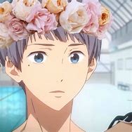 Image result for Anime Boy with Flower Crown