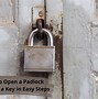 Image result for How to Unlock a Padlock
