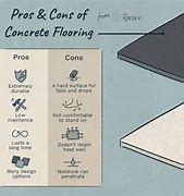 Image result for Pros and Cons of Cement Flooring