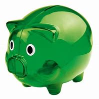 Image result for Piggy Bank Green Container