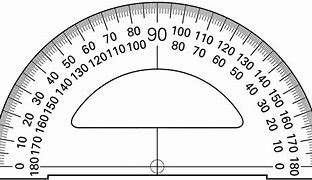 Image result for Actual Size Protractor mm