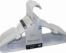 Image result for Mainstay White Plastic Hangers