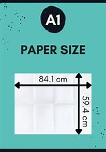 Image result for A1 Paper Size Cm