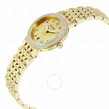 Image result for Bulova Gold Watch with Diamonds