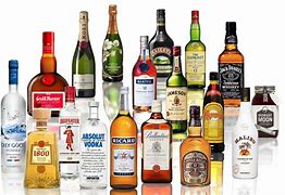 Image result for Red Colored Liquor in Bottles
