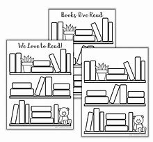 Image result for Printable Bookshelf Reading Log