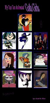 Image result for Goth Cartoon Drawing