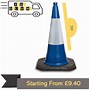 Image result for Blue Traffic Cones
