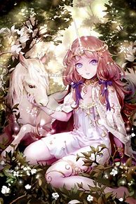 Image result for Anime Black Unicorn Cute