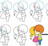 Image result for A Boy and a Girl Hugging Drawing