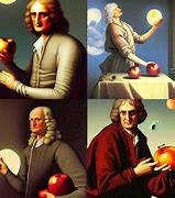 Image result for Newton Holding Apple