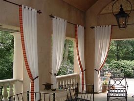 Image result for Outside Curtain Rods