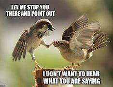 Image result for Shut Up Bird Meme