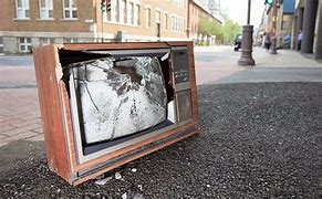 Image result for QueVision Broken TV