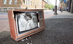 Image result for Old Broken TV