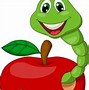 Image result for Apple Worm Coloring Page