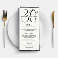 Image result for 30th Birthday Party Menu Ideas