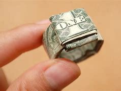 Image result for How to Make a Ring Out of a Dollar Bill Easy