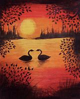 Image result for Sunset Oil Pastel Drawing