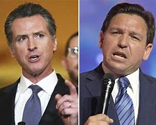 Image result for Gavin Newsom Ron DeSantis