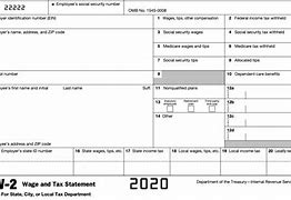 Image result for W-2 Form Filled Out