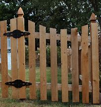 Image result for Wood Fence Gate Hinges