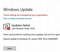 Image result for Windows 8 Update Failed