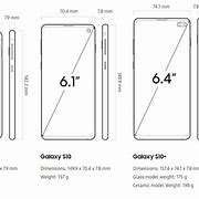 Image result for Galaxy S10 Plus Size