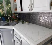 Image result for How to Cover Tile Countertop