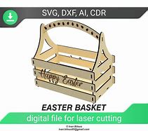 Image result for Laser-Cut Easter Basket Template