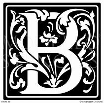 Image result for B Monogram Stencil