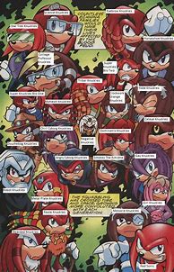 Image result for Sonic Comic Knuckles Family Dies