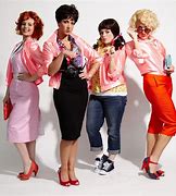 Image result for Pink Ladies Hairstyles 50s