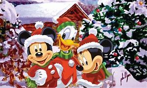 Image result for Mickey Mouse Christmas Background Images