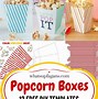 Image result for Paper Popcorn Box Template
