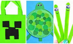 Image result for Color:Green Preschool Craft