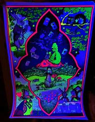 Image result for Alice in Wonderland Blacklight Poster