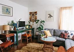 Image result for Living Room Desk Setup