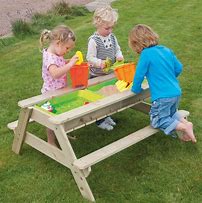 Image result for Kids Wooden Picnic Table