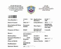 Image result for Qatar Visa Form