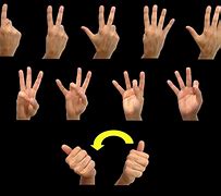 Image result for ASL Sign Language Number Chart