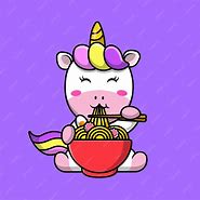 Image result for Unicorn Eating Noodles