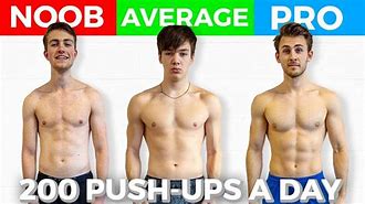 Image result for 200 Pushups a Day Before and After