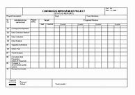 Image result for Continuous Improvement Register