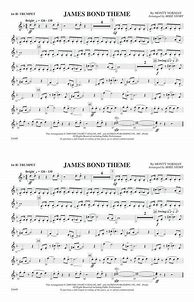 Image result for James Bond Theme Trumpet Sheet Music